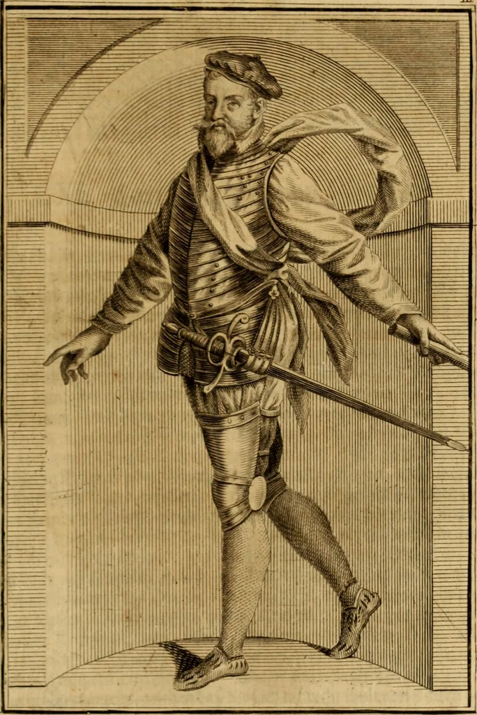 An illustration from Ombrassische Helden-Rüst-Kammer : welche von Ferdinanden, Ertzhertzogen zu Oesterreich, herrlich angerichtet, 1735, leaf 660