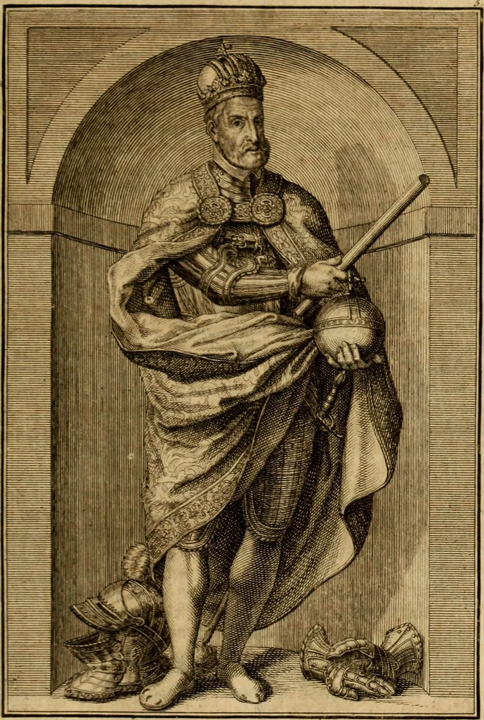 An illustration from Ombrassische Helden-Rüst-Kammer : welche von Ferdinanden, Ertzhertzogen zu Oesterreich, herrlich angerichtet, 1735, leaf 70