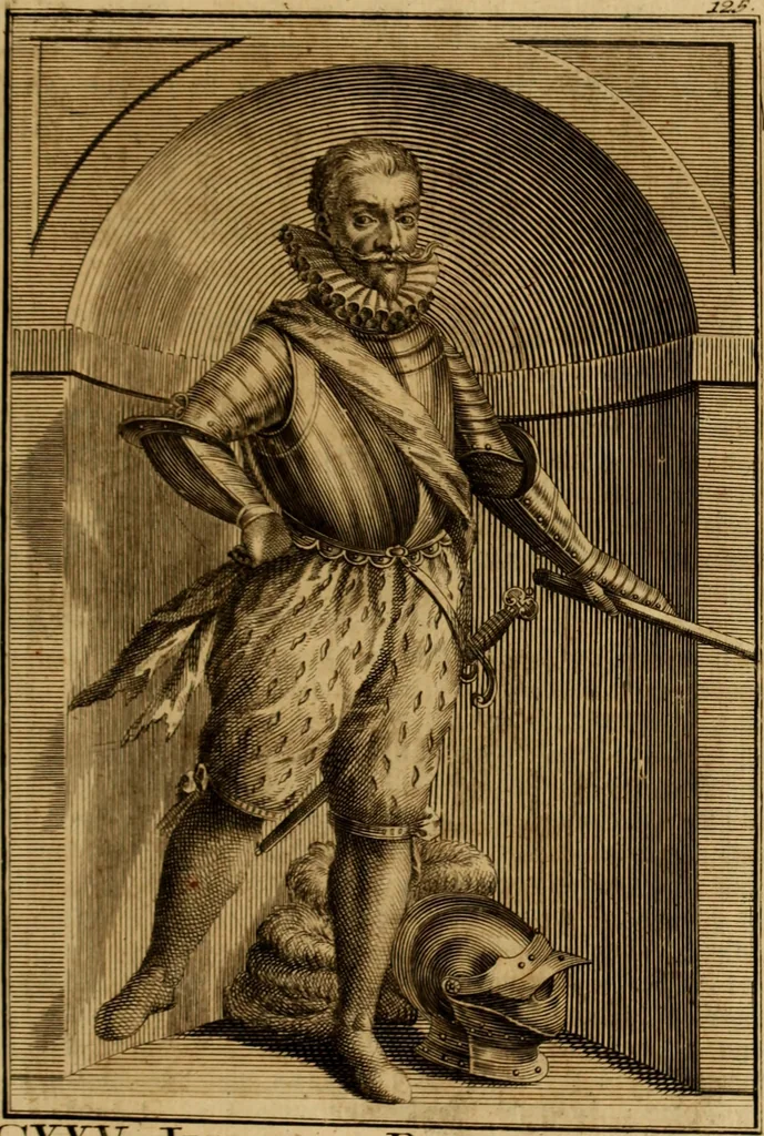 An illustration from Ombrassische Helden-Rüst-Kammer : welche von Ferdinanden, Ertzhertzogen zu Oesterreich, herrlich angerichtet, 1735, leaf 732