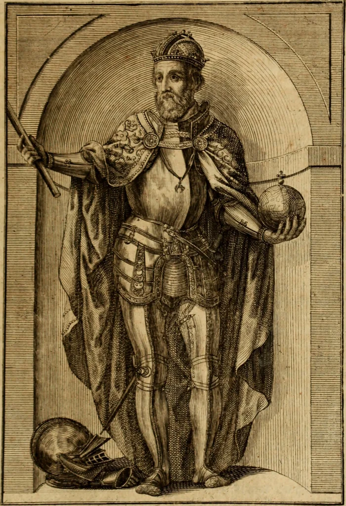 An illustration from Ombrassische Helden-Rüst-Kammer : welche von Ferdinanden, Ertzhertzogen zu Oesterreich, herrlich angerichtet, 1735, leaf 82