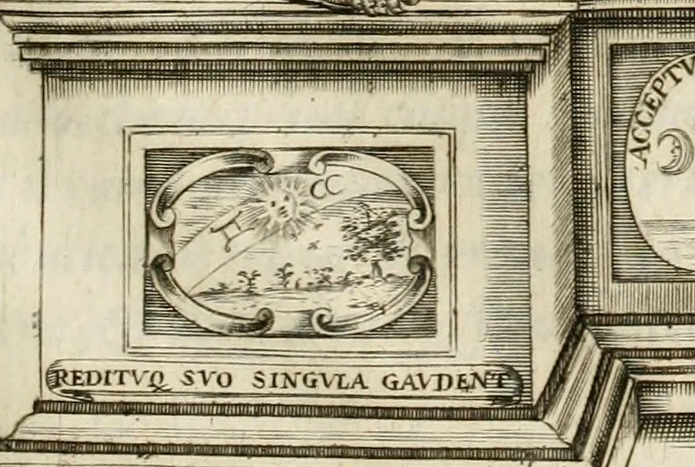 An illustration from Ombre apparenti nel Teatro d'imprese, 1629, leaf 190