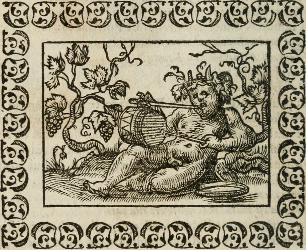 An illustration from Omnia Andreae Alciati v. c. emblemata : cum commentariis, quibus emblematum omnium aperta origine, mens authoris explicatur, & obscura omnia dubiaque illustrantur, 1583, leaf 127
