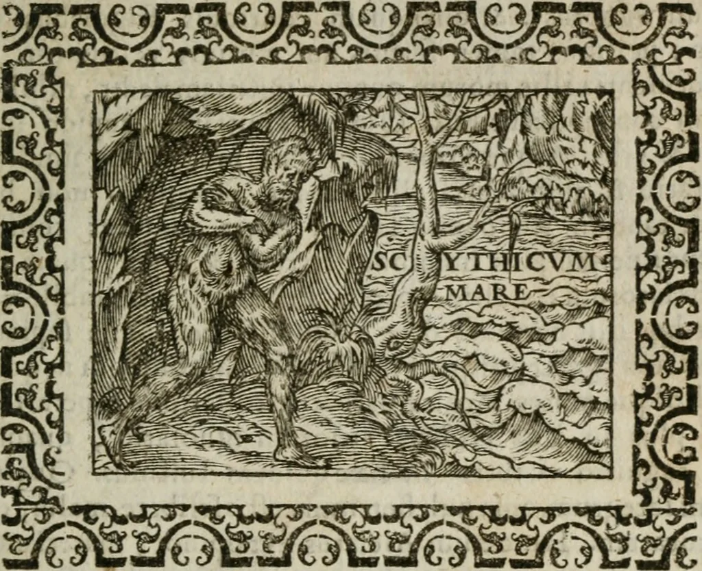 An illustration from Omnia Andreae Alciati v. c. emblemata : cum commentariis, quibus emblematum omnium aperta origine, mens authoris explicatur, & obscura omnia dubiaque illustrantur, 1583, leaf 176