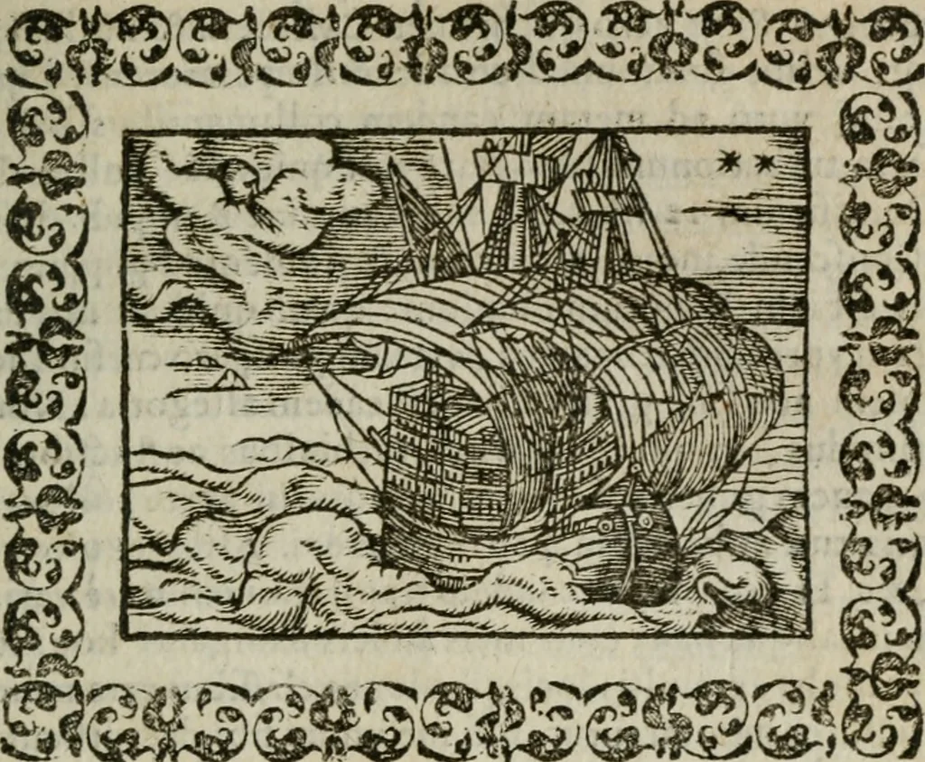 An illustration from Omnia Andreae Alciati v. c. emblemata : cum commentariis, quibus emblematum omnium aperta origine, mens authoris explicatur, & obscura omnia dubiaque illustrantur, 1583, leaf 194