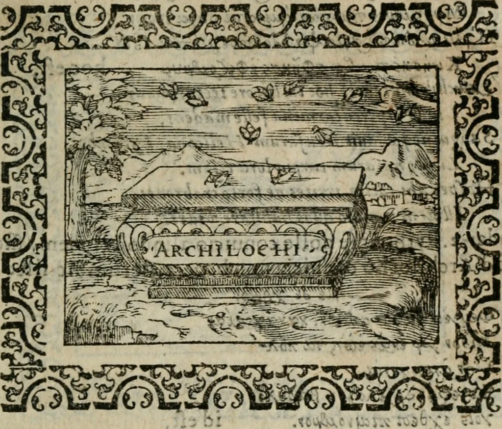 An illustration from Omnia Andreae Alciati v. c. emblemata : cum commentariis, quibus emblematum omnium aperta origine, mens authoris explicatur, & obscura omnia dubiaque illustrantur, 1583, leaf 216