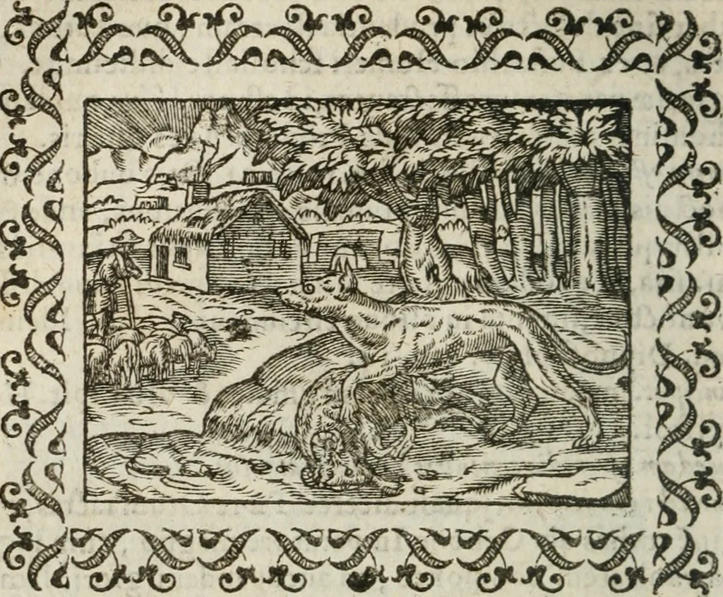 An illustration from Omnia Andreae Alciati v. c. emblemata : cum commentariis, quibus emblematum omnium aperta origine, mens authoris explicatur, & obscura omnia dubiaque illustrantur, 1583, leaf 251