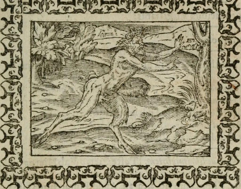An illustration from Omnia Andreae Alciati v. c. emblemata : cum commentariis, quibus emblematum omnium aperta origine, mens authoris explicatur, & obscura omnia dubiaque illustrantur, 1583, leaf 272