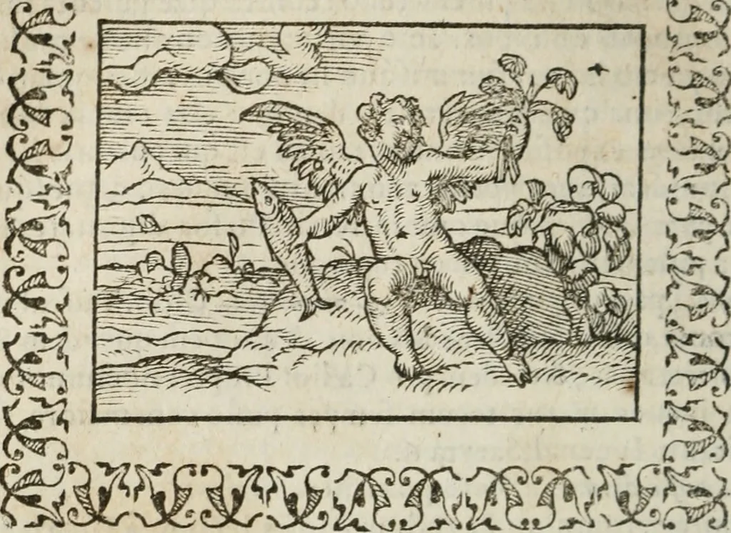 An illustration from Omnia Andreae Alciati v. c. emblemata : cum commentariis, quibus emblematum omnium aperta origine, mens authoris explicatur, & obscura omnia dubiaque illustrantur, 1583, leaf 365