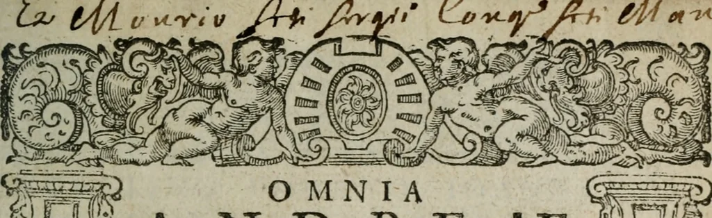 An illustration from Omnia Andreae Alciati v. c. emblemata : cum commentariis, quibus emblematum omnium aperta origine, mens authoris explicatur, & obscura omnia dubiaque illustrantur, 1583, leaf 4