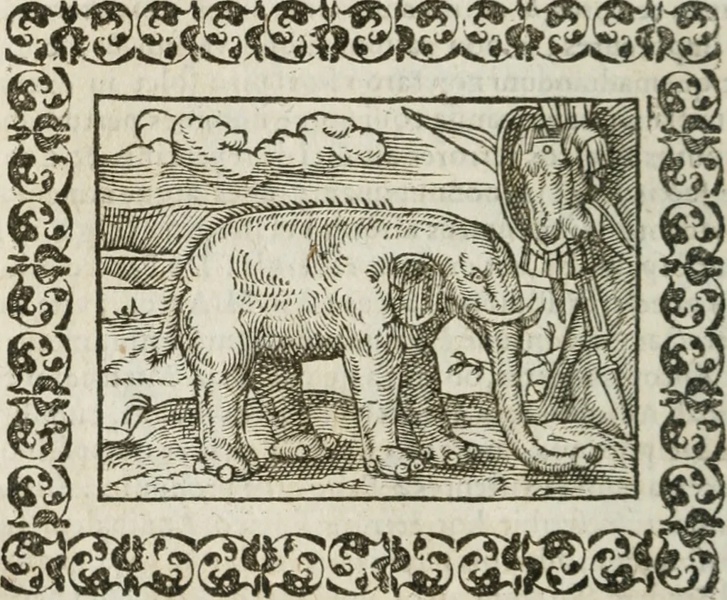 An illustration from Omnia Andreae Alciati v. c. emblemata : cum commentariis, quibus emblematum omnium aperta origine, mens authoris explicatur, & obscura omnia dubiaque illustrantur, 1583, leaf 431