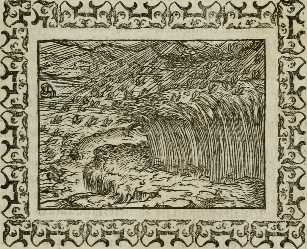 An illustration from Omnia Andreae Alciati v. c. emblemata : cum commentariis, quibus emblematum omnium aperta origine, mens authoris explicatur, & obscura omnia dubiaque illustrantur, 1583, leaf 444