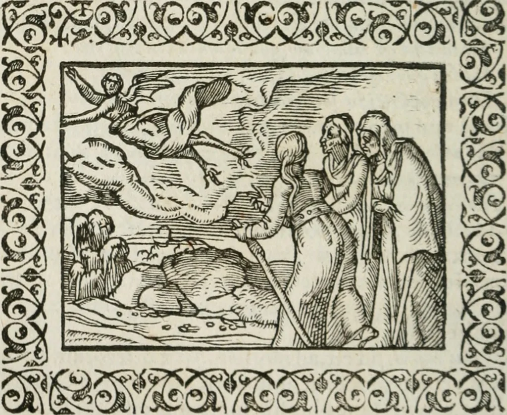 An illustration from Omnia Andreae Alciati v. c. emblemata : cum commentariis, quibus emblematum omnium aperta origine, mens authoris explicatur, & obscura omnia dubiaque illustrantur, 1583, leaf 453