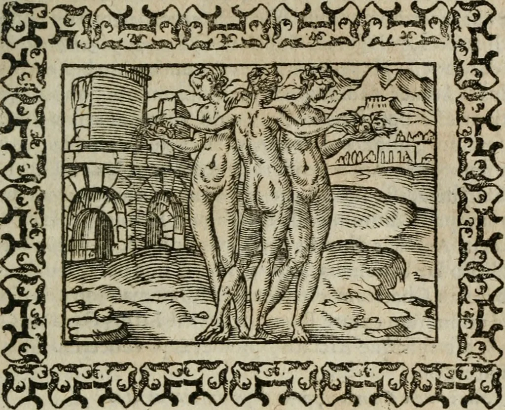 An illustration from Omnia Andreae Alciati v. c. emblemata : cum commentariis, quibus emblematum omnium aperta origine, mens authoris explicatur, & obscura omnia dubiaque illustrantur, 1583, leaf 540