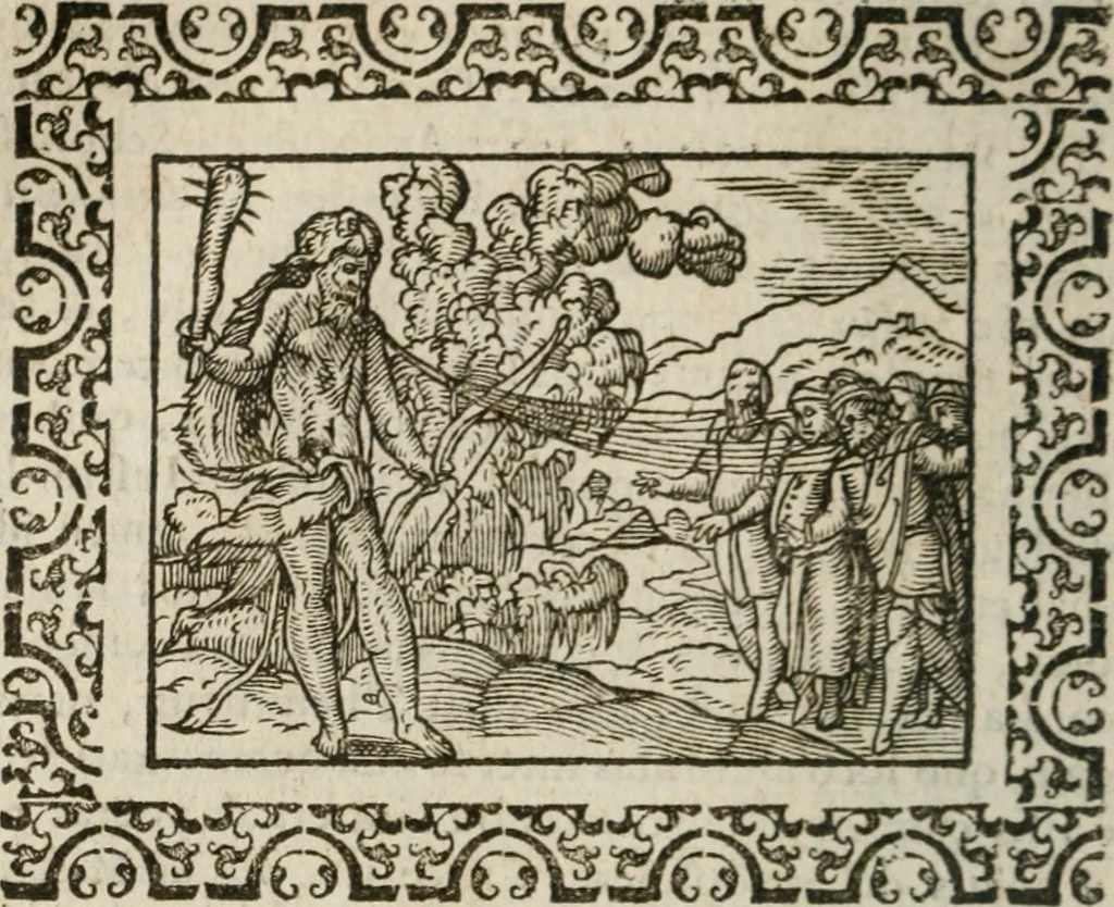 An illustration from Omnia Andreae Alciati v. c. emblemata : cum commentariis, quibus emblematum omnium aperta origine, mens authoris explicatur, & obscura omnia dubiaque illustrantur, 1583, leaf 593