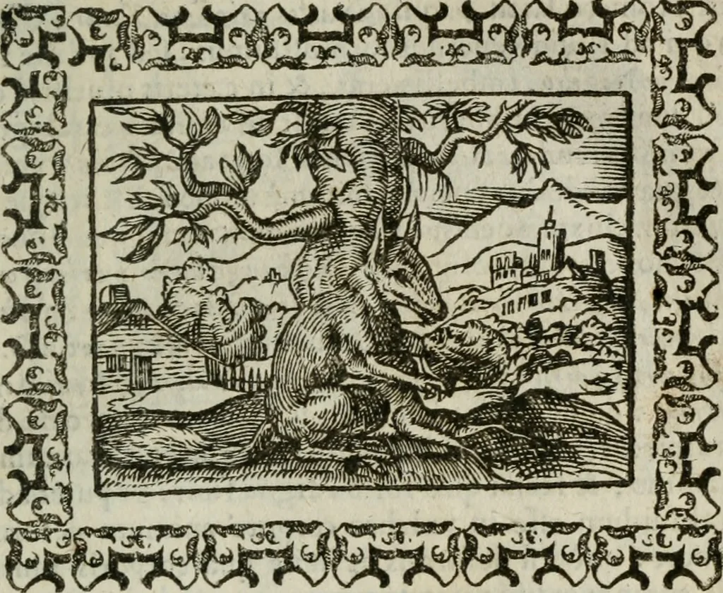 An illustration from Omnia Andreae Alciati v. c. emblemata : cum commentariis, quibus emblematum omnium aperta origine, mens authoris explicatur, & obscura omnia dubiaque illustrantur, 1583, leaf 626