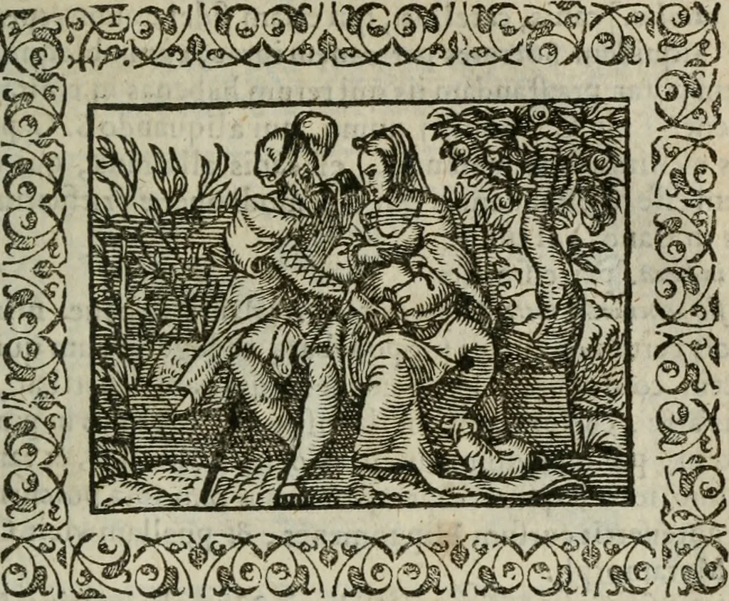 An illustration from Omnia Andreae Alciati v. c. emblemata : cum commentariis, quibus emblematum omnium aperta origine, mens authoris explicatur, & obscura omnia dubiaque illustrantur, 1583, leaf 630