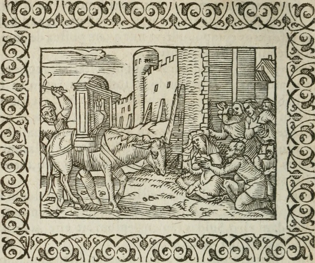 An illustration from Omnia Andreae Alciati v. c. emblemata : cum commentariis, quibus emblematum omnium aperta origine, mens authoris explicatur, & obscura omnia dubiaque illustrantur, 1583, leaf 67