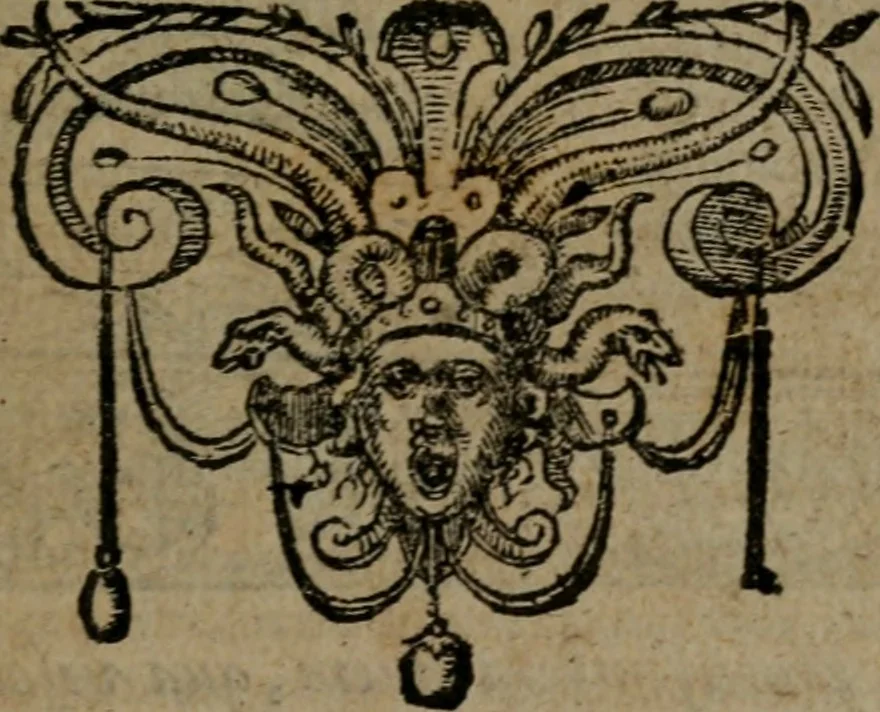 An illustration from Omnia Andreae Alciati v.c. emblemata : cum commentariis, quibus emblematum omnium aperta origine, mens auctoris explicatur, & obscura omnia dubiaque illustrantur, 1581, leaf 248