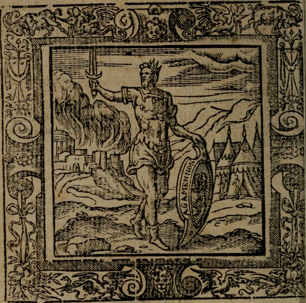 An illustration from Omnia Andreae Alciati v.c. emblemata : cum commentariis, quibus emblematum omnium aperta origine, mens auctoris explicatur, & obscura omnia dubiaque illustrantur, 1581, leaf 261