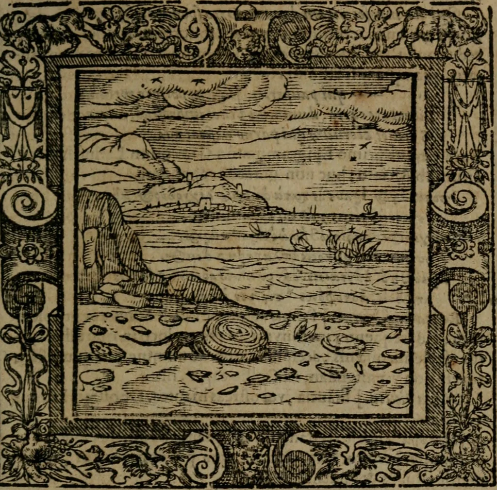 An illustration from Omnia Andreae Alciati v.c. emblemata : cum commentariis, quibus emblematum omnium aperta origine, mens auctoris explicatur, & obscura omnia dubiaque illustrantur, 1581, leaf 366