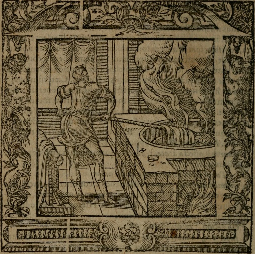 An illustration from Omnia Andreae Alciati v.c. emblemata : cum commentariis, quibus emblematum omnium aperta origine, mens auctoris explicatur, & obscura omnia dubiaque illustrantur, 1581, leaf 451