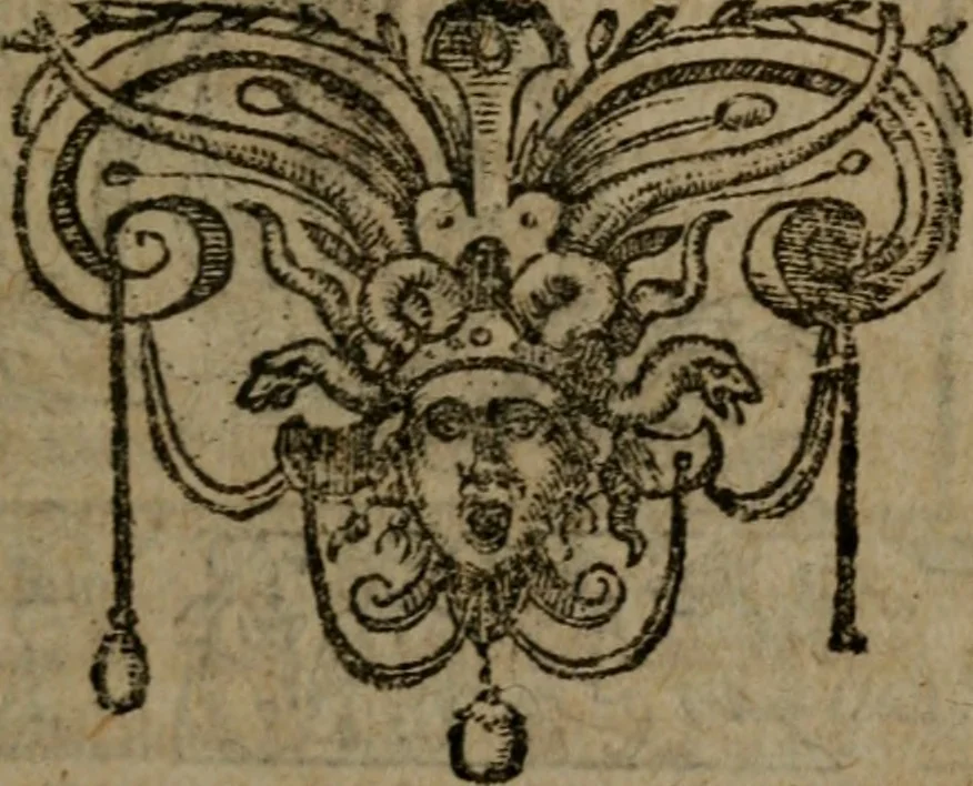 An illustration from Omnia Andreae Alciati v.c. emblemata : cum commentariis, quibus emblematum omnium aperta origine, mens auctoris explicatur, & obscura omnia dubiaque illustrantur, 1581, leaf 456