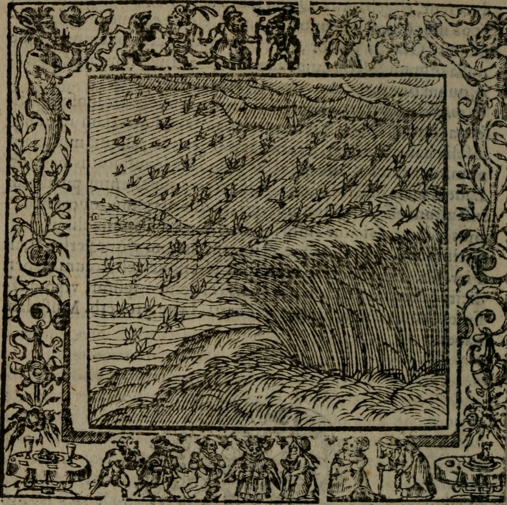 An illustration from Omnia Andreae Alciati v.c. emblemata : cum commentariis, quibus emblematum omnium aperta origine, mens auctoris explicatur, & obscura omnia dubiaque illustrantur, 1581, leaf 489