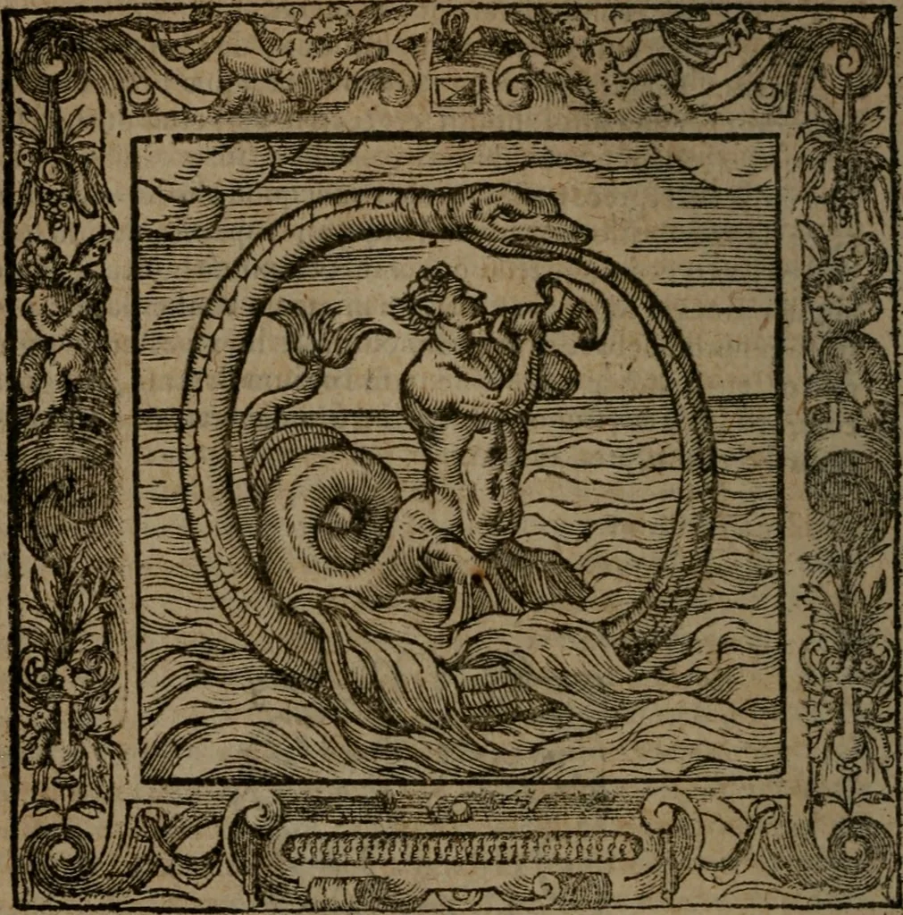 An illustration from Omnia Andreae Alciati v.c. emblemata : cum commentariis, quibus emblematum omnium aperta origine, mens auctoris explicatur, & obscura omnia dubiaque illustrantur, 1581, leaf 507
