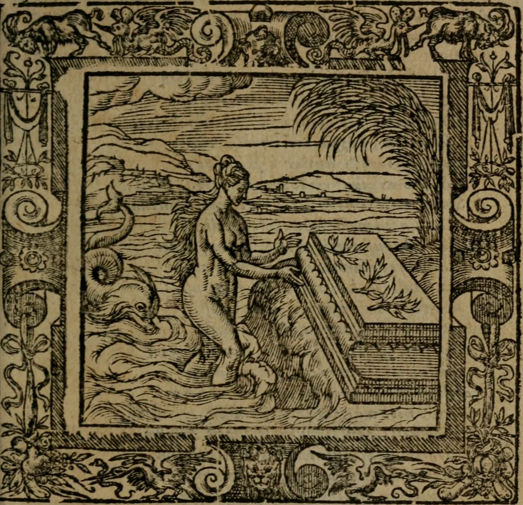 An illustration from Omnia Andreae Alciati v.c. emblemata : cum commentariis, quibus emblematum omnium aperta origine, mens auctoris explicatur, & obscura omnia dubiaque illustrantur, 1581, leaf 514