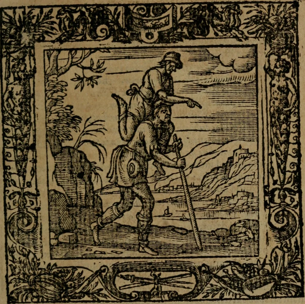 An illustration from Omnia Andreae Alciati v.c. emblemata : cum commentariis, quibus emblematum omnium aperta origine, mens auctoris explicatur, & obscura omnia dubiaque illustrantur, 1581, leaf 590