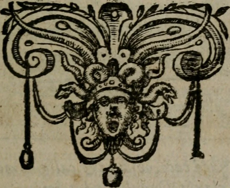 An illustration from Omnia Andreae Alciati v.c. emblemata : cum commentariis, quibus emblematum omnium aperta origine, mens auctoris explicatur, & obscura omnia dubiaque illustrantur, 1581, leaf 98