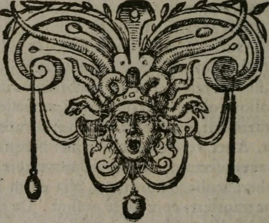 An illustration from Omnia Andreae Alciati v.c. emblemata : cum commentariis, quibus emblematum omnium aperta origine, mens auctoris explicatur, & obscura omnia dubiáque illustrantur, 1577, leaf 201