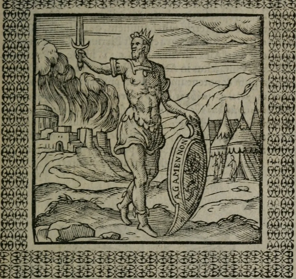 An illustration from Omnia Andreae Alciati v.c. emblemata : cum commentariis, quibus emblematum omnium aperta origine, mens auctoris explicatur, & obscura omnia dubiáque illustrantur, 1577, leaf 236