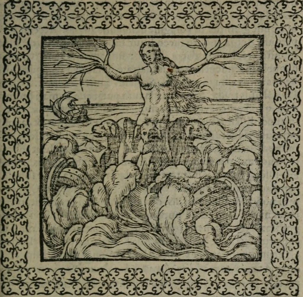 An illustration from Omnia Andreae Alciati v.c. emblemata : cum commentariis, quibus emblematum omnium aperta origine, mens auctoris explicatur, & obscura omnia dubiáque illustrantur, 1577, leaf 262