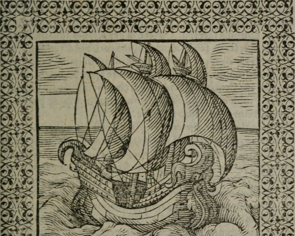 An illustration from Omnia Andreae Alciati v.c. emblemata : cum commentariis, quibus emblematum omnium aperta origine, mens auctoris explicatur, & obscura omnia dubiáque illustrantur, 1577, leaf 304