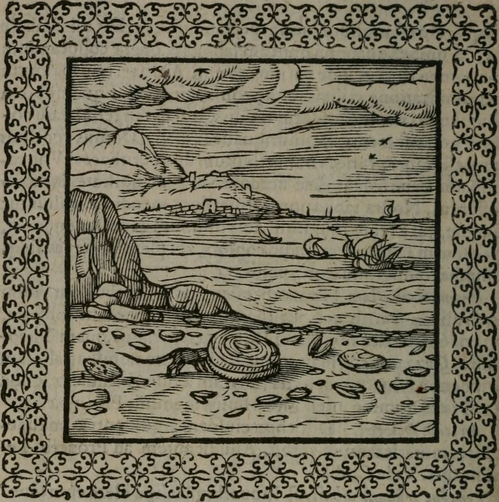 An illustration from Omnia Andreae Alciati v.c. emblemata : cum commentariis, quibus emblematum omnium aperta origine, mens auctoris explicatur, & obscura omnia dubiáque illustrantur, 1577, leaf 331