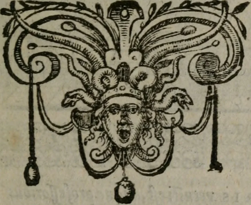 An illustration from Omnia Andreae Alciati v.c. emblemata : cum commentariis, quibus emblematum omnium aperta origine, mens auctoris explicatur, & obscura omnia dubiáque illustrantur, 1577, leaf 334