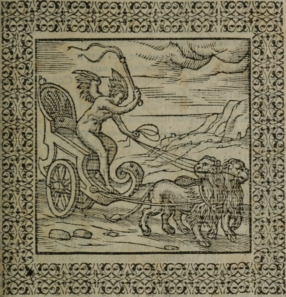 An illustration from Omnia Andreae Alciati v.c. emblemata : cum commentariis, quibus emblematum omnium aperta origine, mens auctoris explicatur, & obscura omnia dubiáque illustrantur, 1577, leaf 362