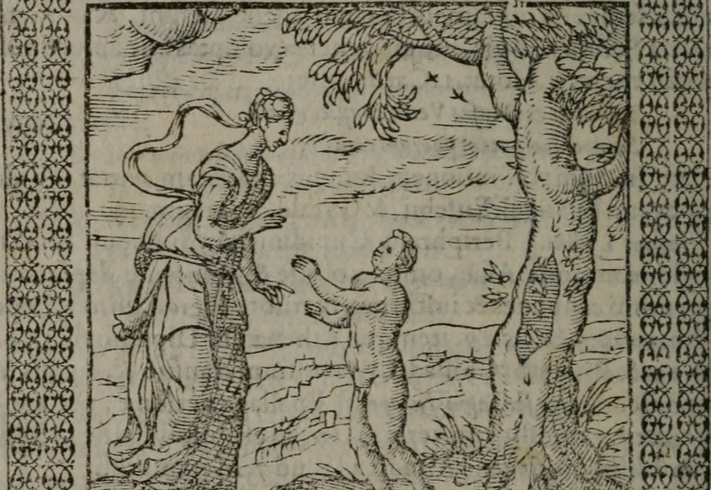 An illustration from Omnia Andreae Alciati v.c. emblemata : cum commentariis, quibus emblematum omnium aperta origine, mens auctoris explicatur, & obscura omnia dubiáque illustrantur, 1577, leaf 381