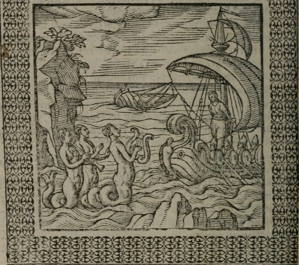 An illustration from Omnia Andreae Alciati v.c. emblemata : cum commentariis, quibus emblematum omnium aperta origine, mens auctoris explicatur, & obscura omnia dubiáque illustrantur, 1577, leaf 393
