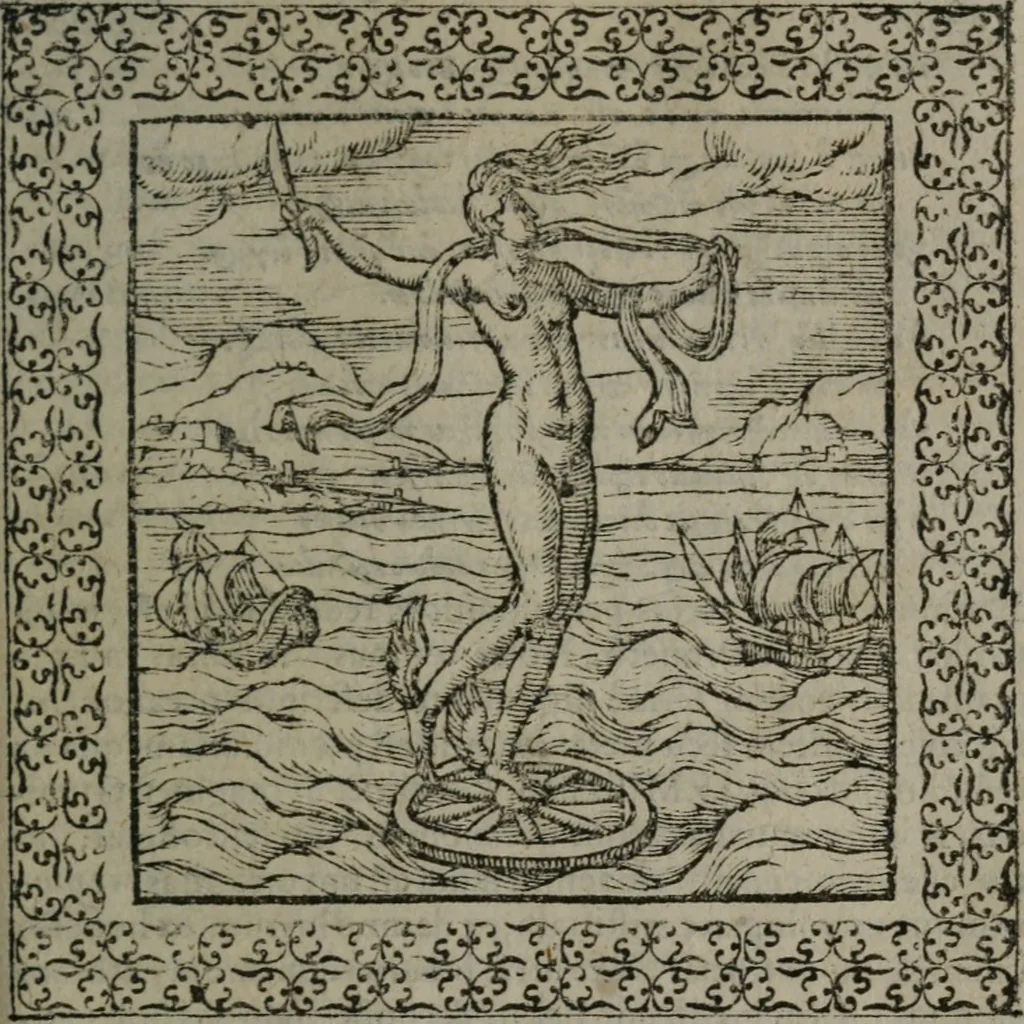 An illustration from Omnia Andreae Alciati v.c. emblemata : cum commentariis, quibus emblematum omnium aperta origine, mens auctoris explicatur, & obscura omnia dubiáque illustrantur, 1577, leaf 418