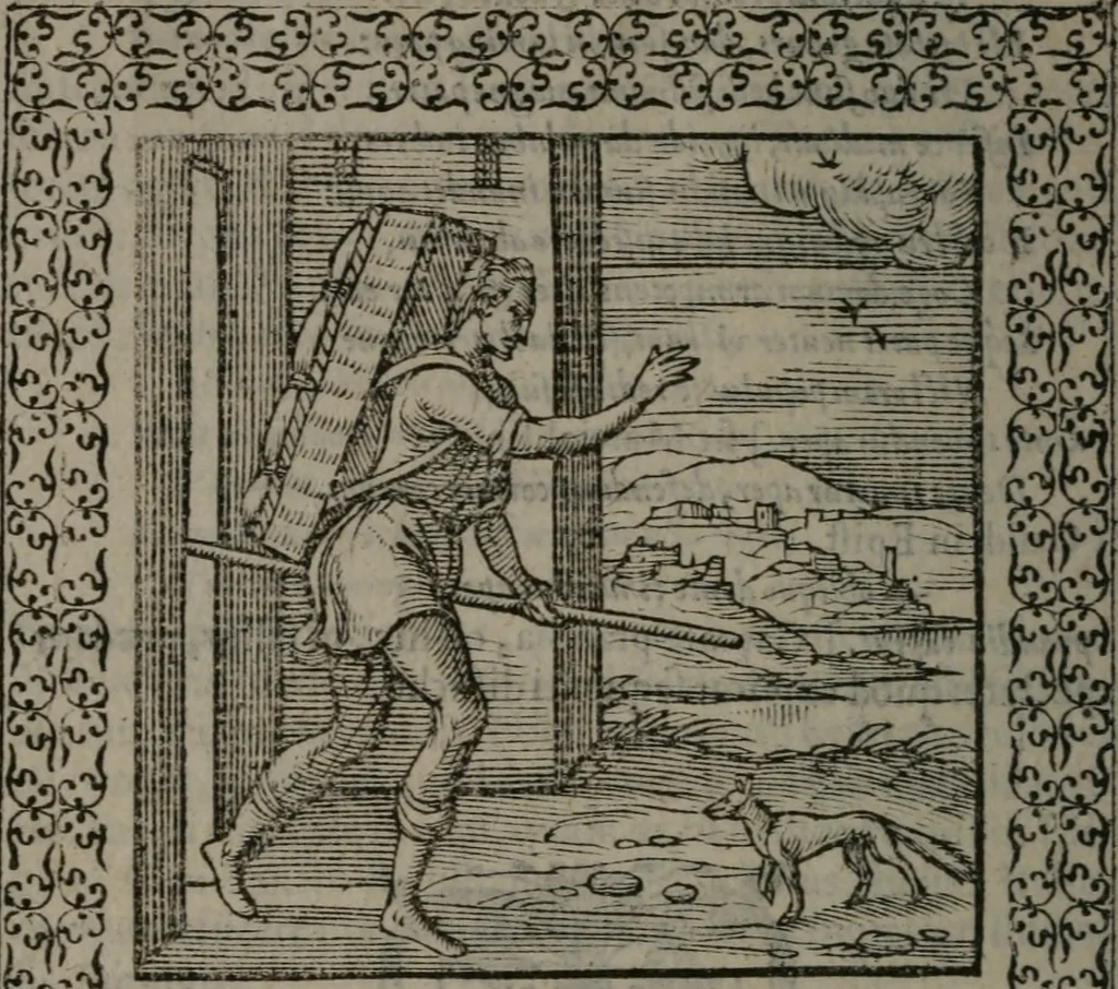 An illustration from Omnia Andreae Alciati v.c. emblemata : cum commentariis, quibus emblematum omnium aperta origine, mens auctoris explicatur, & obscura omnia dubiáque illustrantur, 1577, leaf 433