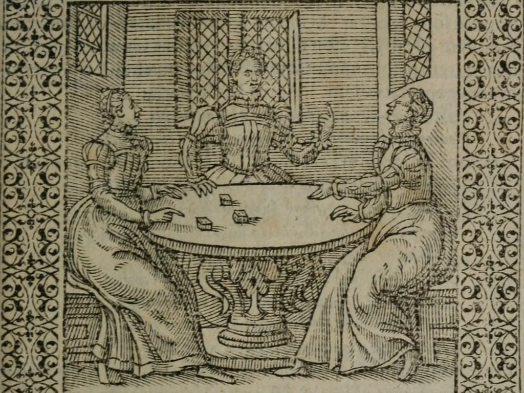 An illustration from Omnia Andreae Alciati v.c. emblemata : cum commentariis, quibus emblematum omnium aperta origine, mens auctoris explicatur, & obscura omnia dubiáque illustrantur, 1577, leaf 442