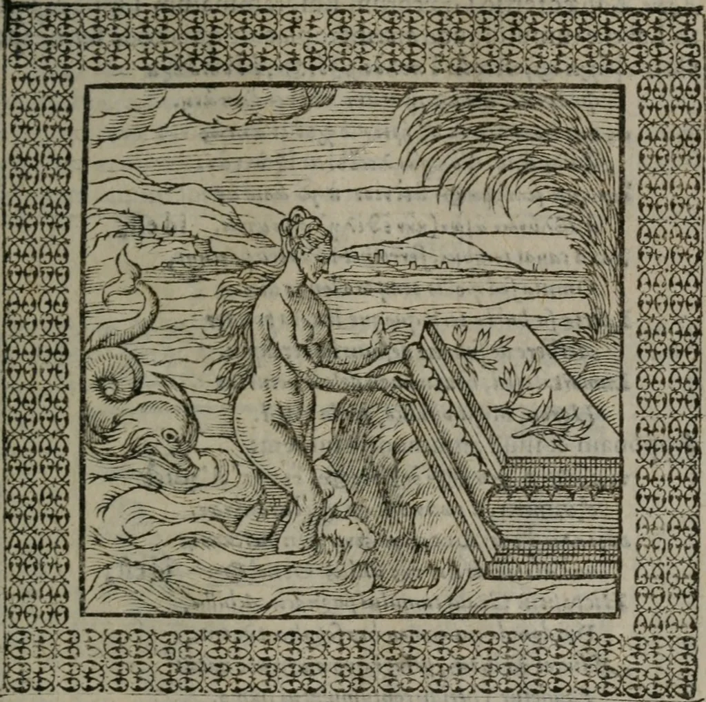 An illustration from Omnia Andreae Alciati v.c. emblemata : cum commentariis, quibus emblematum omnium aperta origine, mens auctoris explicatur, & obscura omnia dubiáque illustrantur, 1577, leaf 458
