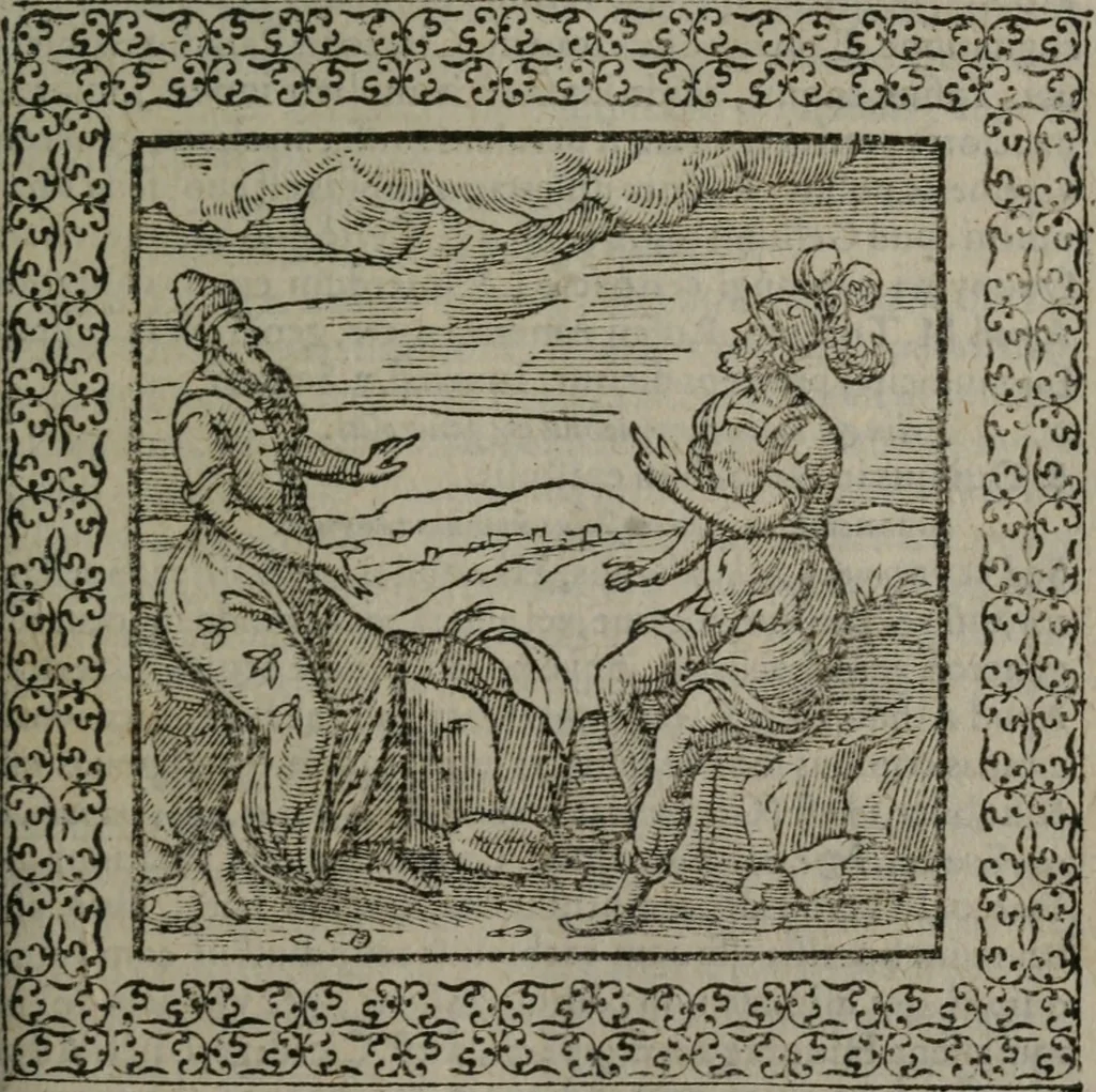 An illustration from Omnia Andreae Alciati v.c. emblemata : cum commentariis, quibus emblematum omnium aperta origine, mens auctoris explicatur, & obscura omnia dubiáque illustrantur, 1577, leaf 460