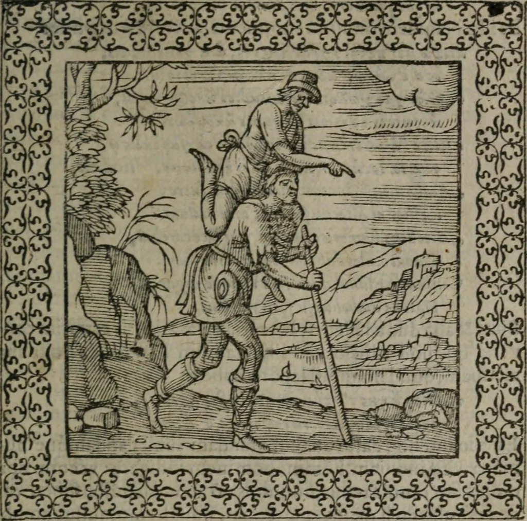 An illustration from Omnia Andreae Alciati v.c. emblemata : cum commentariis, quibus emblematum omnium aperta origine, mens auctoris explicatur, & obscura omnia dubiáque illustrantur, 1577, leaf 524