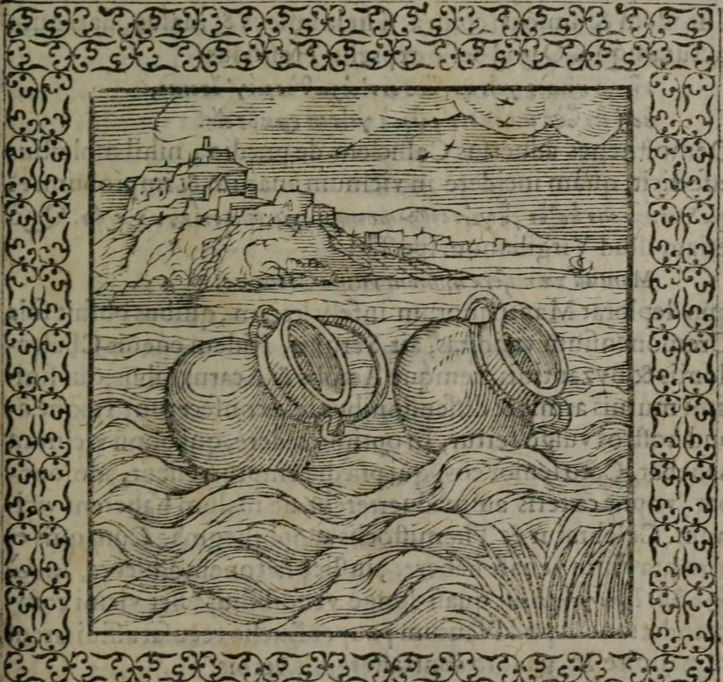 An illustration from Omnia Andreae Alciati v.c. emblemata : cum commentariis, quibus emblematum omnium aperta origine, mens auctoris explicatur, & obscura omnia dubiáque illustrantur, 1577, leaf 538