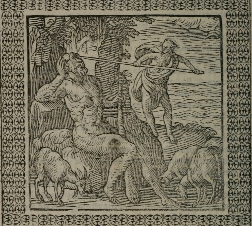 An illustration from Omnia Andreae Alciati v.c. emblemata : cum commentariis, quibus emblematum omnium aperta origine, mens auctoris explicatur, & obscura omnia dubiáque illustrantur, 1577, leaf 555