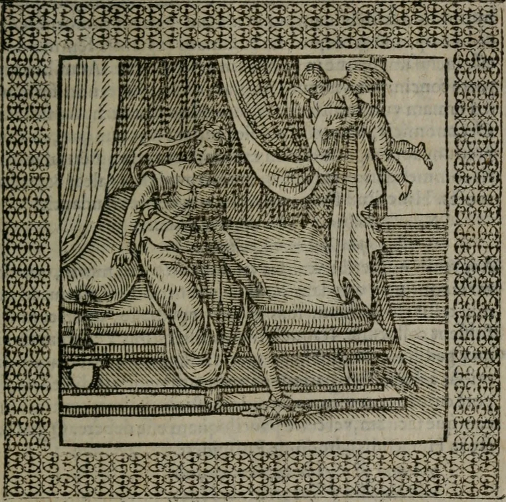 An illustration from Omnia Andreae Alciati v.c. emblemata : cum commentariis, quibus emblematum omnium aperta origine, mens auctoris explicatur, & obscura omnia dubiáque illustrantur, 1577, leaf 634