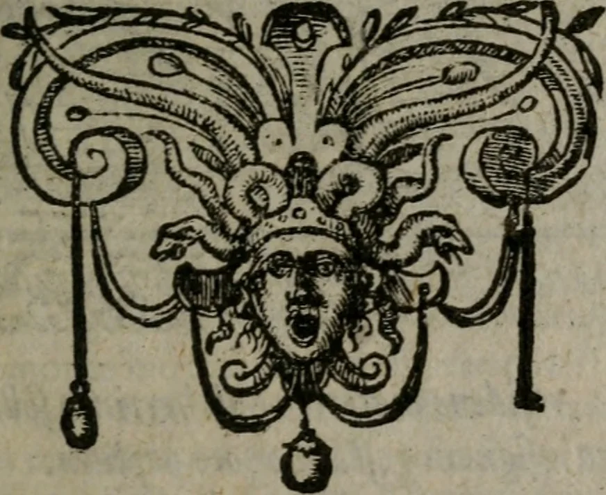 An illustration from Omnia Andreae Alciati v.c. emblemata : cum commentariis, quibus emblematum omnium aperta origine, mens auctoris explicatur, & obscura omnia dubiáque illustrantur, 1577, leaf 74